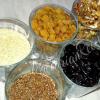 Homemade sweets from dried fruits and nuts