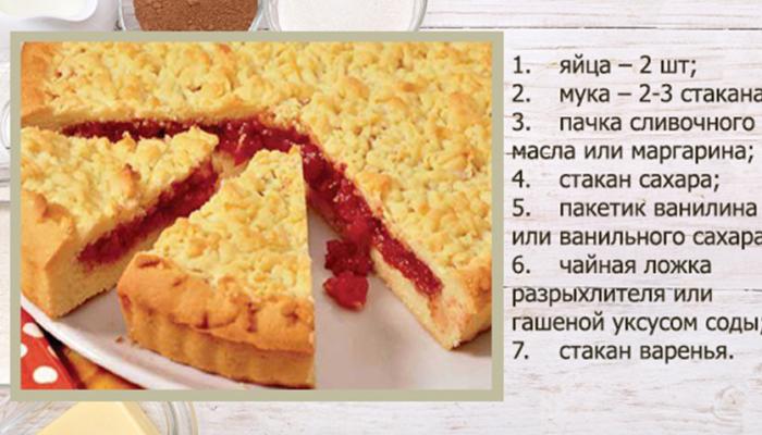 How to bake a fragrant pie with jam in the oven